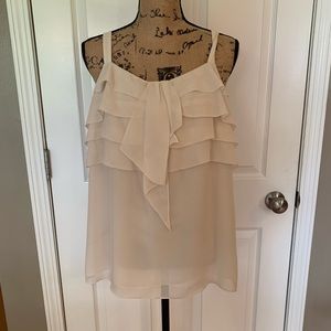 Ladies cream tank top